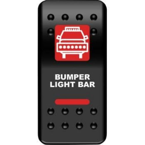 Bumper Light Bar Rocker Switch Red by Moose Utility BLB-PWR-R Rocker Switch 21060551 Parts Unlimited
