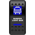 Bumper Light Rocker Switch Blue by Moose