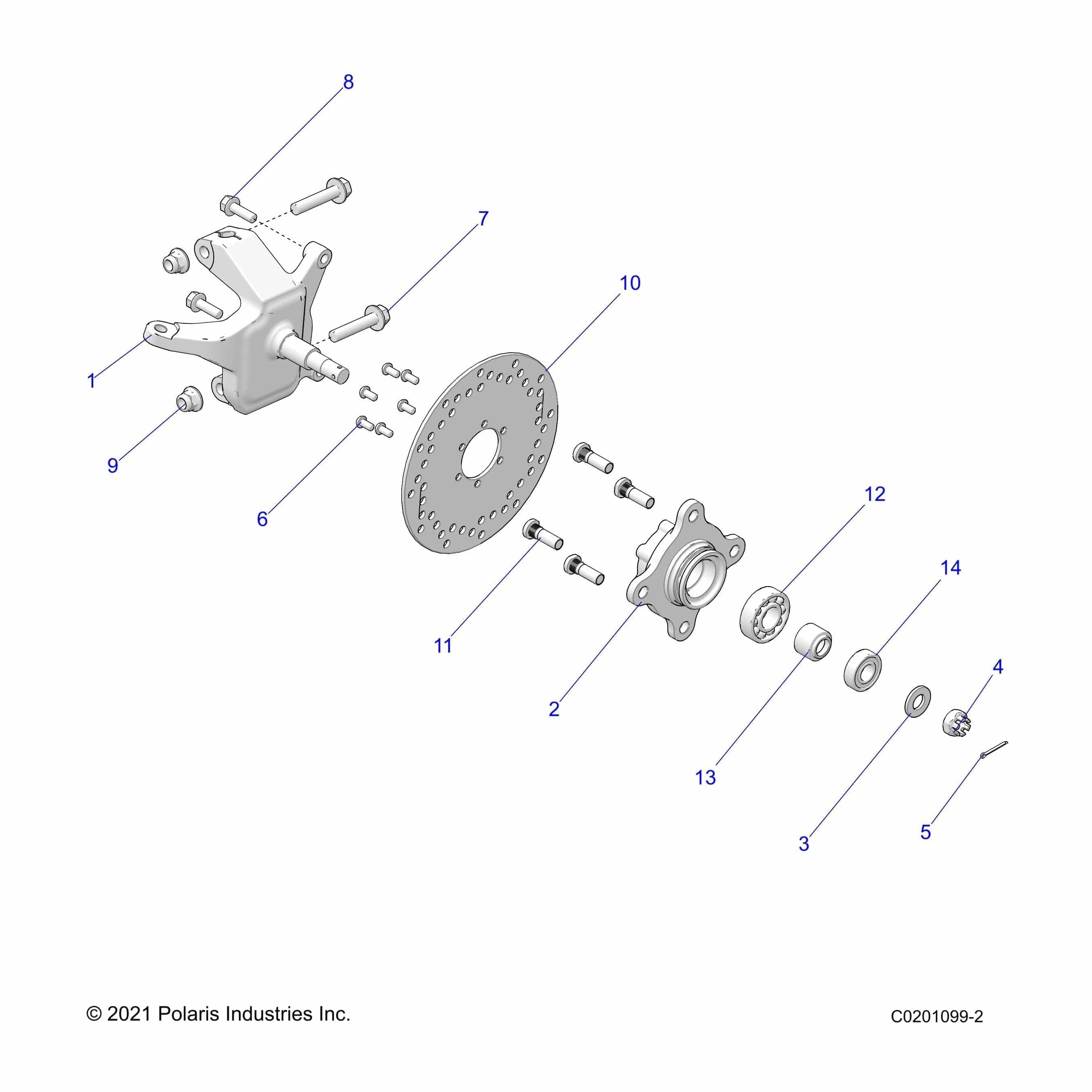 Bushing-Hub,Front by Polaris 5144145 OEM Hardware P5144145 Off Road Express