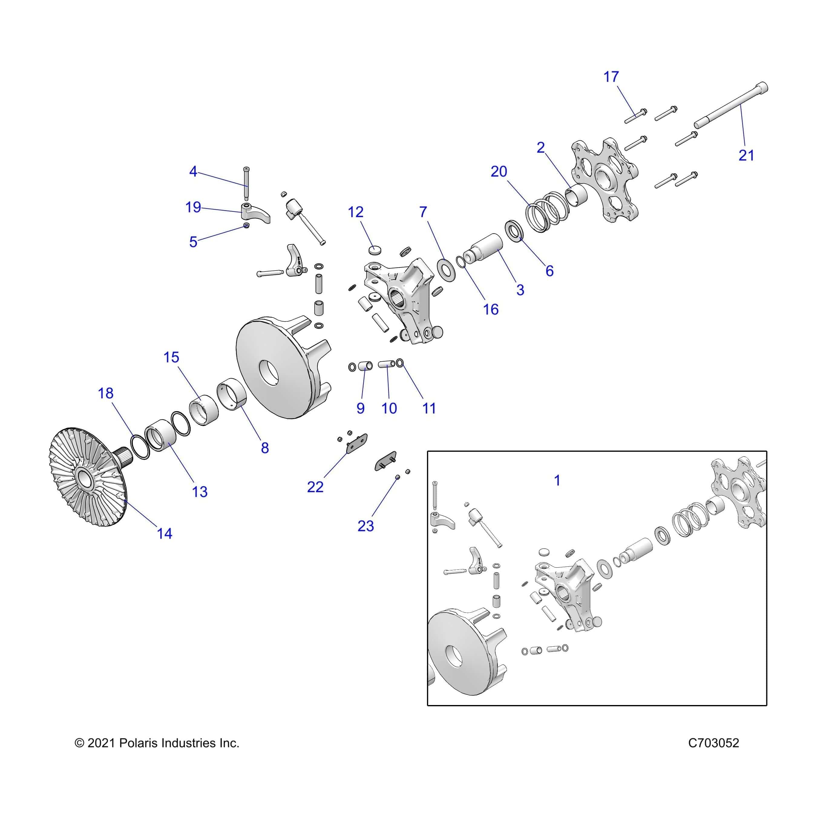 Bushing-Mu,55X60X25 by Polaris 3515182 OEM Hardware P3515182 Off Road Express