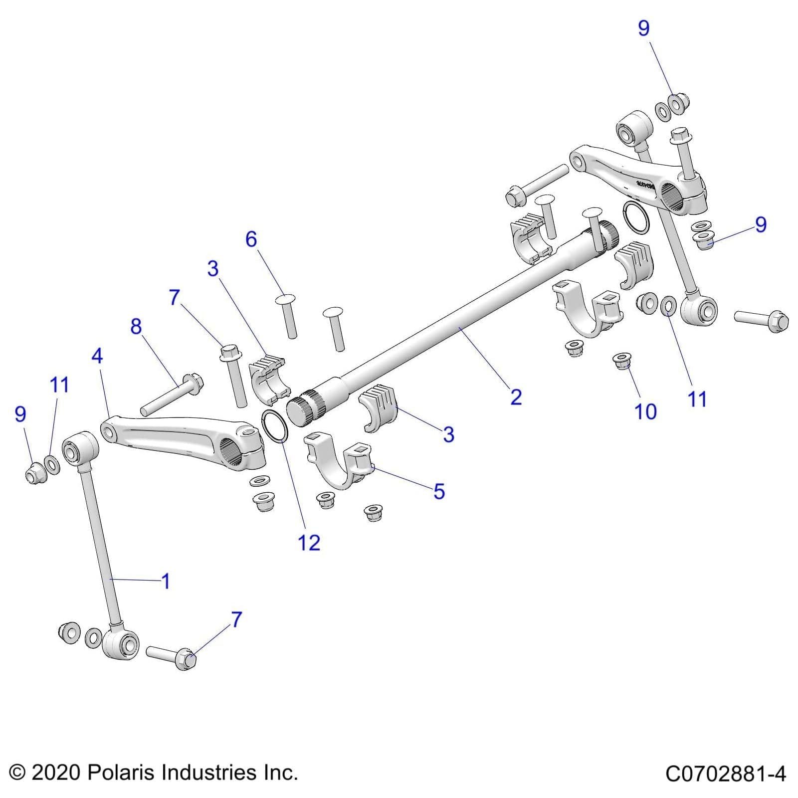 Bushing-Sway Bar by Polaris 5456496 OEM Hardware P5456496 Off Road Express