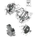 ROTAX - CRANKCASE - 2026 CAN AM MAVERICK SPORT 1000R EFI X MR - HYPER SILVER - 64" WIDTH
