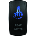 Lighted Switch Finger Rear Light Blue by DragonFire Racing