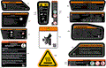 BODY - WARNING DECALS - 2026 CAN AM DEFENDER MAX HD11 LONE STAR CAB - STEALTH BLACK - 65" WIDTH