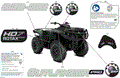 BODY - FEATURE DECALS - 2025 CAN AM OUTLANDER PRO HD7 4X4 - COMPASS GREEN