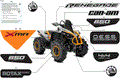 BODY - FEATURE DECALS - 2025 CAN AM RENEGADE 650 4X4 X MR EFI - CATALYST GRAY