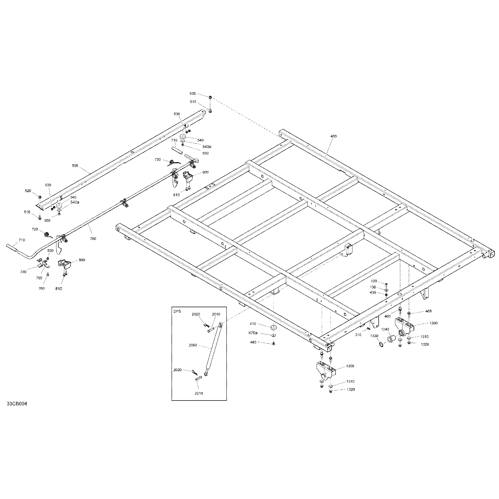An Image of a Genuine Can-Am Parts Schematic Diagram showing the schematic - BODY - CARGO - LOWER SECTION