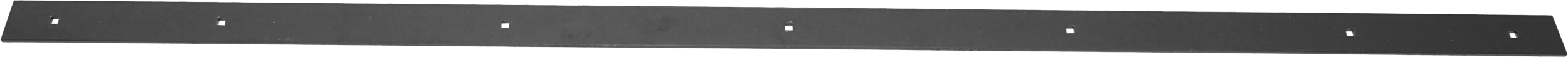 The Provantage II 66 Steel Wear Bar by Warn is a long, flat, black metal bar with evenly spaced holes along its length, photographed on a white background.