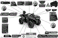 BODY - DECALS - 2022 CAN AM OUTLANDER MAX 650 EFI DPS