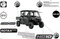 BODY - DECALS - 2024 CAN AM DEFENDER HD10 LTD CAB - ASPHALT GREY - 67" WIDTH CALI