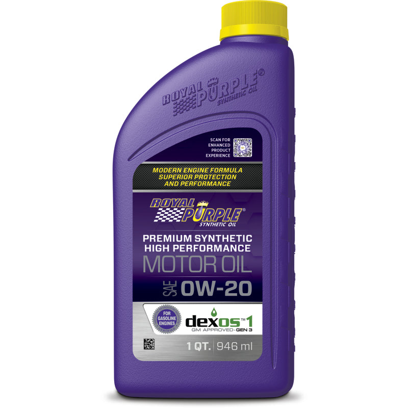 Royal Purple Premium Synthetic 0W-20 Motor Oil - 1 Quart by Royal Purple, Part Number RLP06020
