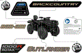 BODY - FEATURE DECALS - 2026 CAN AM OUTLANDER MAX 1000R 4X4 BACKCOUNTRY - CALI - DARK CAMO