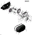 TRANSMISSION _19R1517 - 2015 CAN AM OUTLANDER 6X6 650 EFI