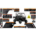 BODY - WARNING DECALS - 2024 CAN AM DEFENDER HD9 DPS - TIMELESS BLACK METALLIC - 62" WIDTH CALI