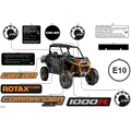 BODY - DECALS - 2026 CAN AM COMMANDER 1000R EFI XT P - MINERAL GRAY SATIN - 64" WIDTH