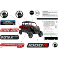 BODY - DECALS - 2024 CAN AM COMMANDER MAX 1000R EFI XT - FIERY RED METALLIC - 64" WIDTH