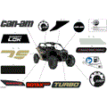 BODY - DECALS - 2023 CAN AM MAVERICK TURBO DS