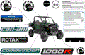 BODY - DECALS - 2024 CAN AM COMMANDER 1000R EFI DPS - TUNDRA GREEN - 60" WIDTH