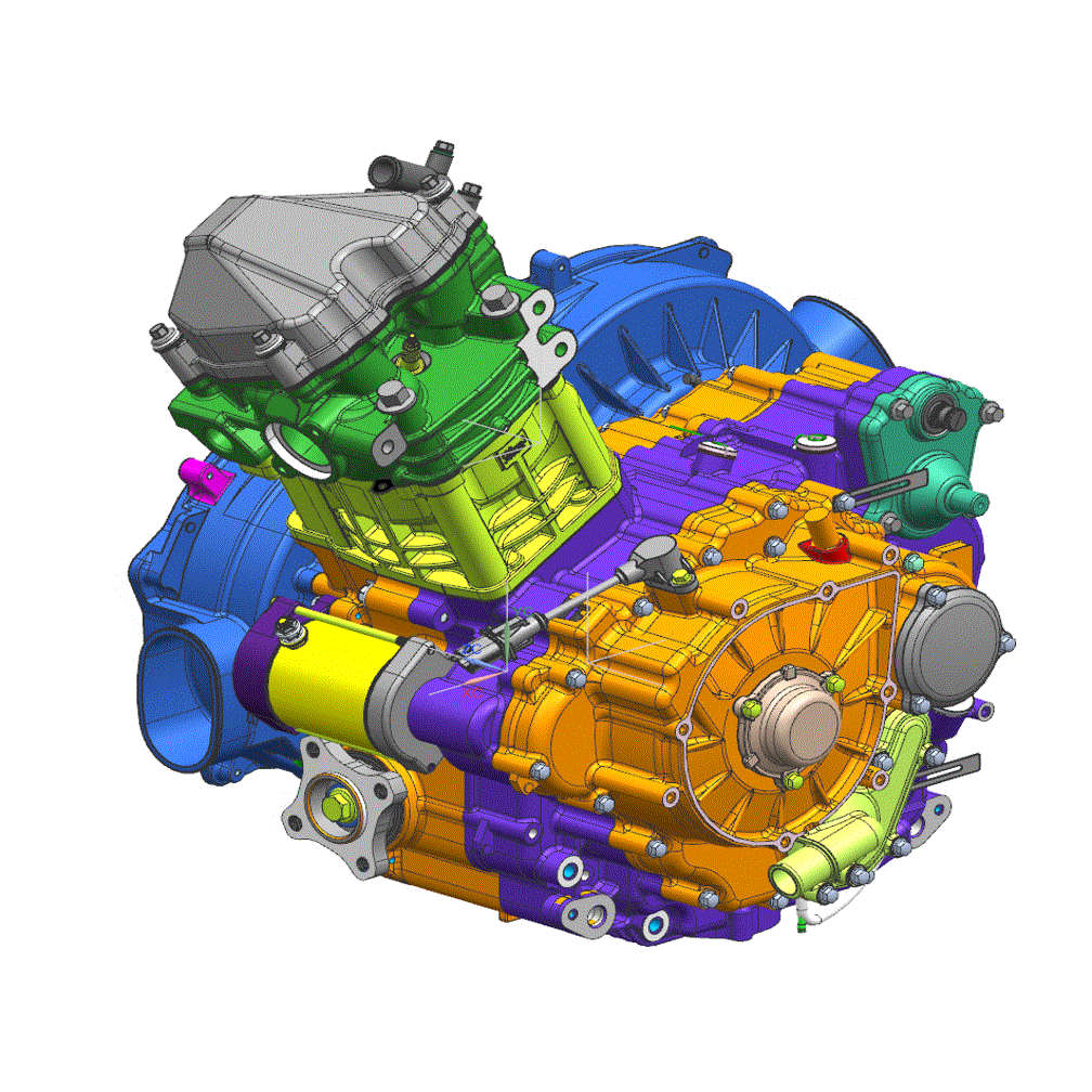 An Image of a Genuine CFMOTO Parts Schematic Diagram showing the schematic - (1)(9)(1)S-U(6) ENGINE - 2022 CFMOTO UFORCE 600