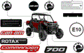 BODY - DECALS - 2026 CAN AM COMMANDER 700 EFI XT - FIERY RED METALLIC - 60" WIDTH - (2)
