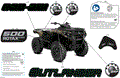 BODY - FEATURE DECALS - 2025 CAN AM OUTLANDER 500 4X4 DPS - WILDLAND CAMO