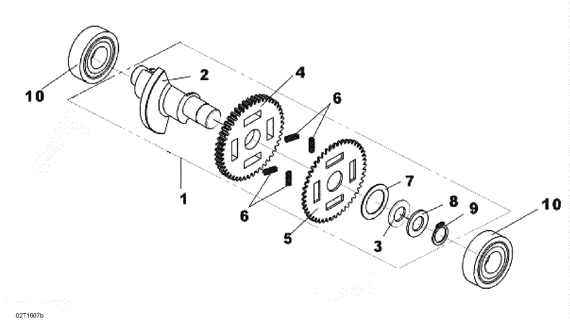 An Image of a Genuine Can-Am Parts Schematic Diagram showing the schematic - BALANCE SHAFT