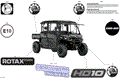 BODY - DECALS - 2024 CAN AM DEFENDER PRO HD10 LTD CAB - ASPHALT GREY - 67" WIDTH CALI