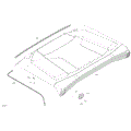 BODY - ROOF - 2025 CAN AM DEFENDER HD10 XT - STEALTH BLACK - 64" WIDTH