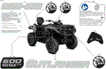 BODY - FEATURE DECALS - 2025 CAN AM OUTLANDER MAX 500 4X4 DPS - GRANITE GREY
