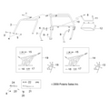 Cab Frame Weld, Front, Gs Blk, by Polaris