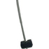 A close-up of a steel cable with a black cylindrical end fitting, isolated on white—OEM Victory Clutch Cable by Polaris, perfect for those needing genuine Victory motorcycle parts.