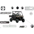 BODY - DECALS - 2025 CAN AM DEFENDER HD9 DPS - WILDLAND CAMO - 62" WIDTH CALI