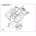 REAR PLASTICS - 2021 CFMOTO CFORCE 400