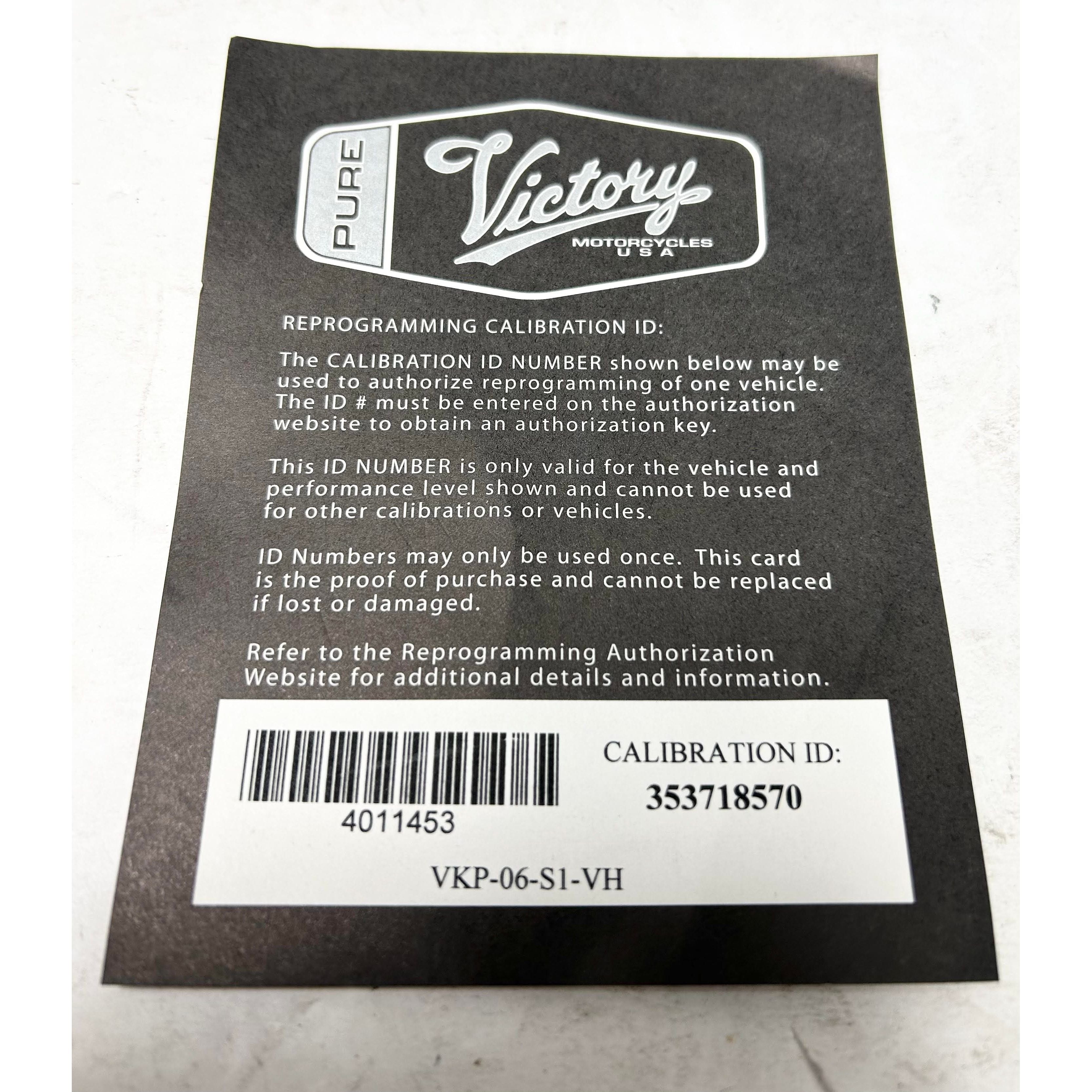 Calibration Card (VKP-06-S1-VH) By Polaris 4011453 Card Calibration (Exhaust)