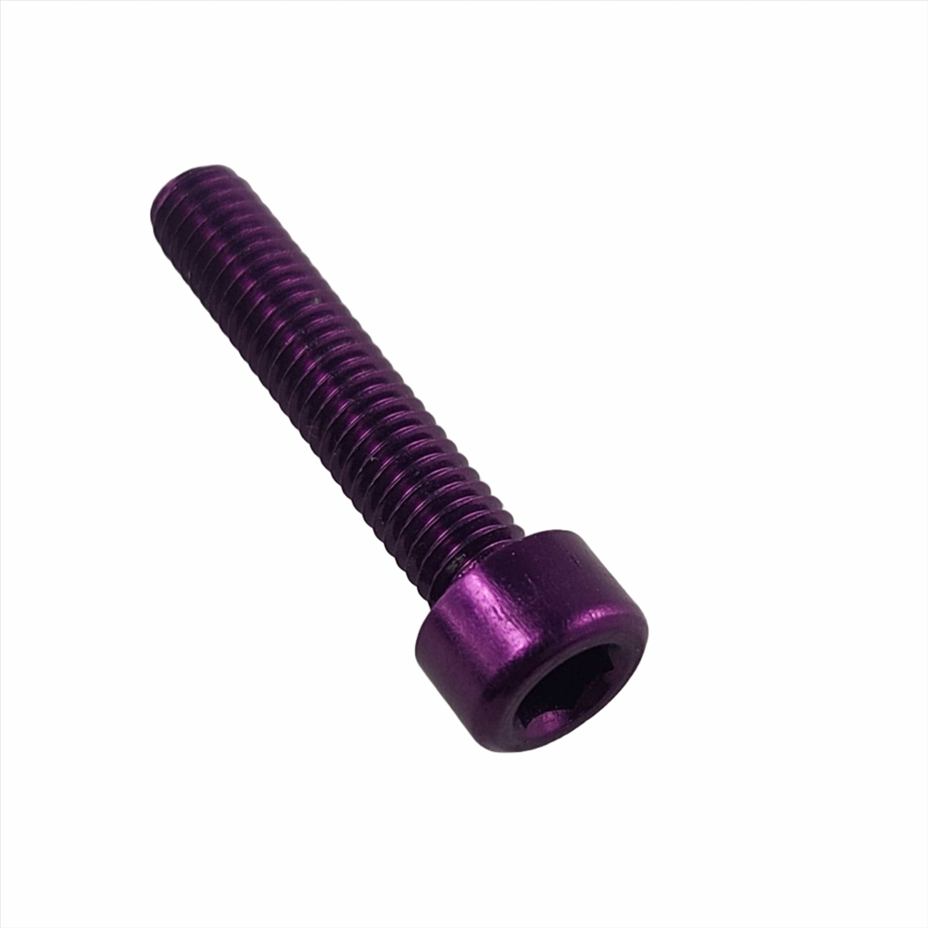 Witchdoctors Colored Bolt Kits Purple Cam Side Cover Bolts (Sold Each) 25mm by Witchdoctors CSB-COL-PURP