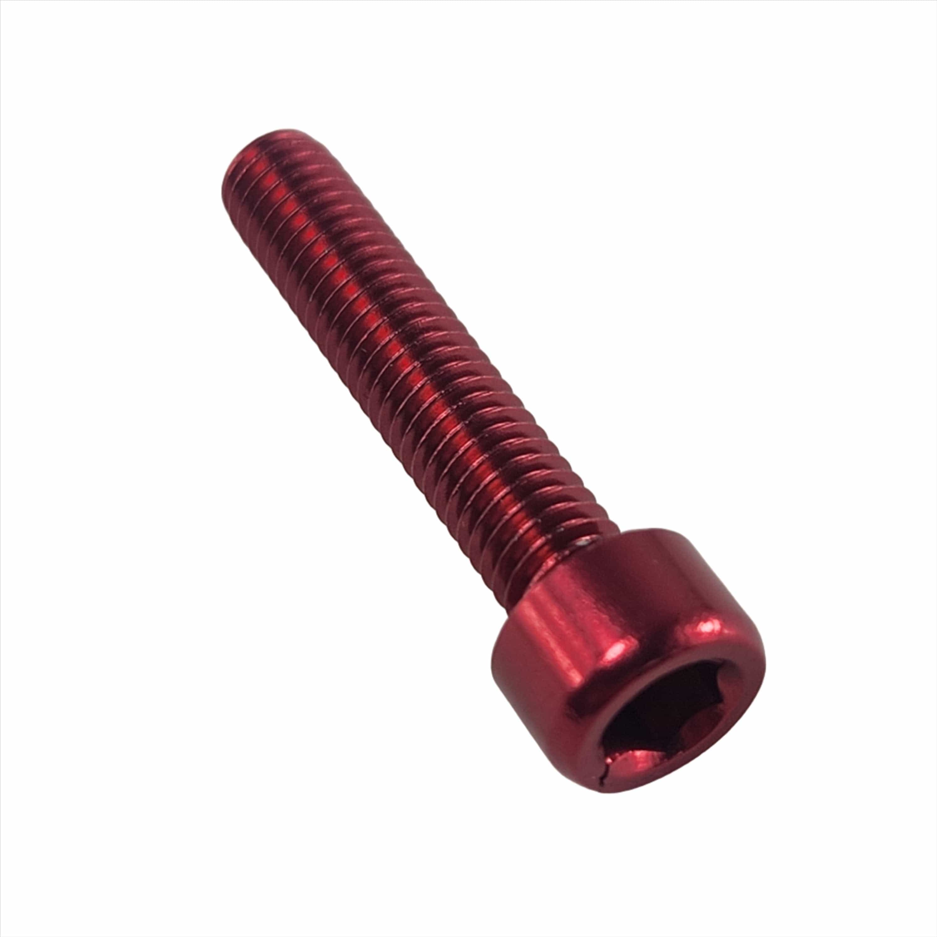Witchdoctors Colored Bolt Kits Red Cam Side Cover Bolts (Sold Each) 25mm by Witchdoctors CSB-COL-RED