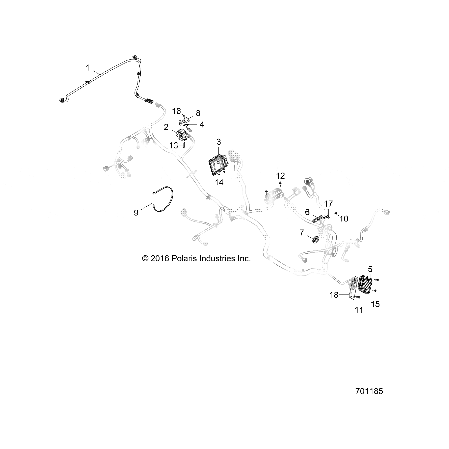 Camera Box Harness, Rzr by Polaris 2413608 OEM Hardware P2413608 Off Road Express