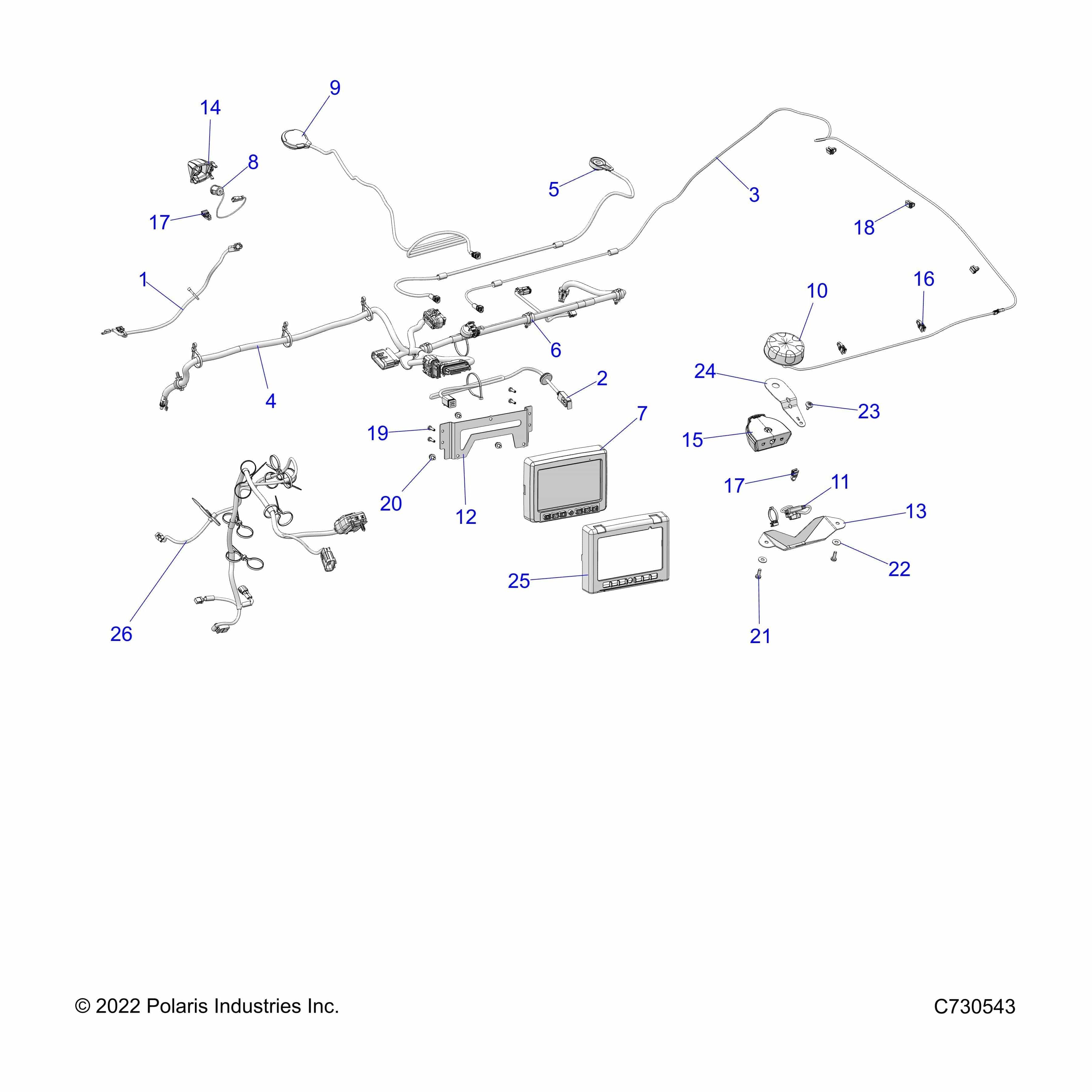 Camera-Front,Wide Angle by Polaris 4019855 OEM Hardware P4019855 Off Road Express