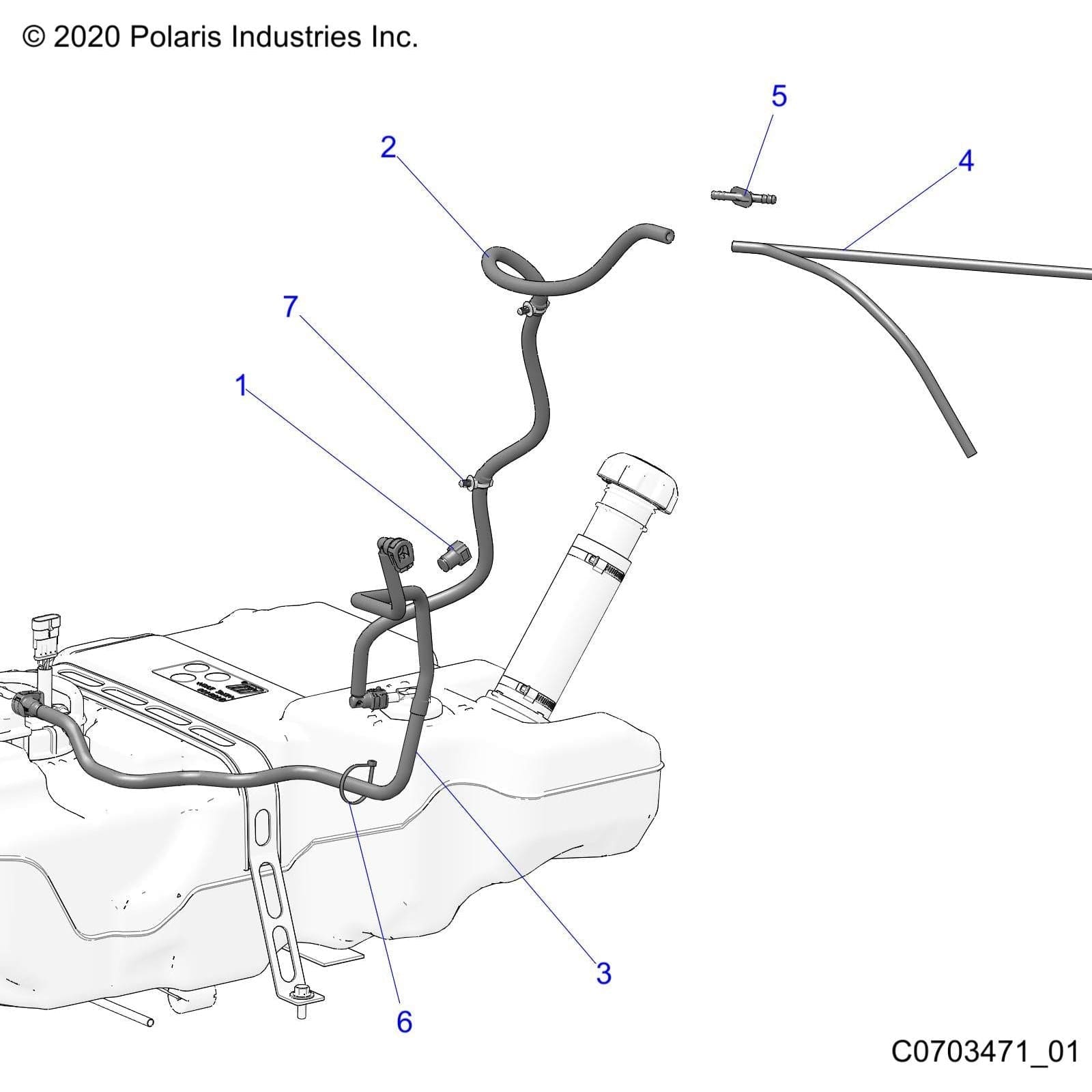 Cap-Evap,Throttle Body by Polaris 2521948 OEM Hardware P2521948 Off Road Express