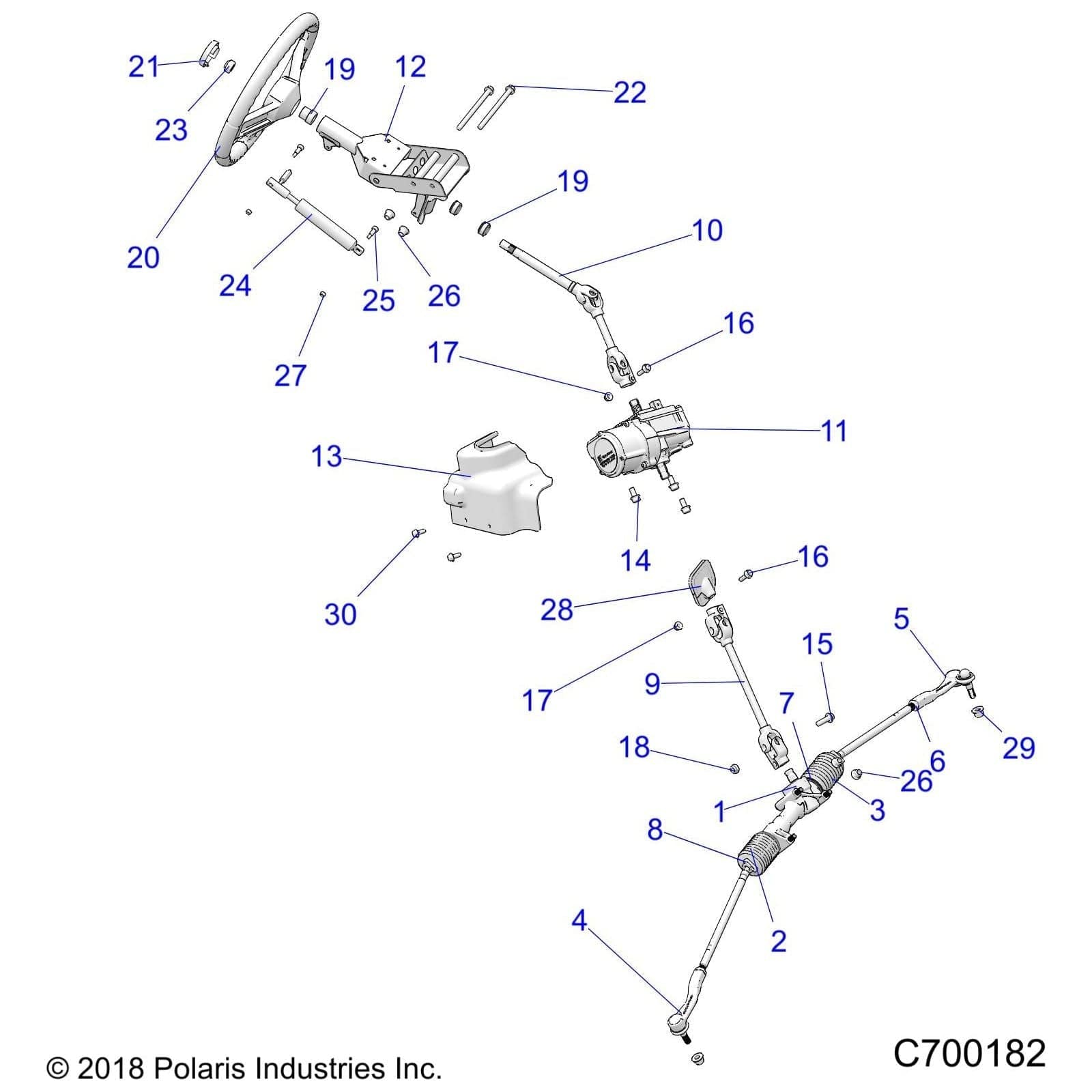 Cap-Steering Wheel,Dusk by Polaris 5450255-747 OEM Hardware P5450255-747 Off Road Express