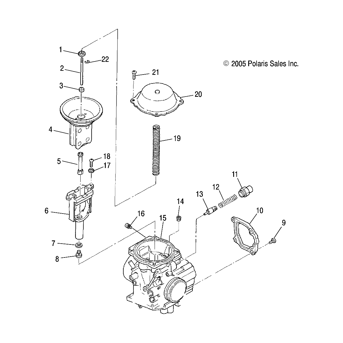 Carburetor Assembly by Polaris 3131600 OEM Hardware P3131600 Off Road Express Drop Ship