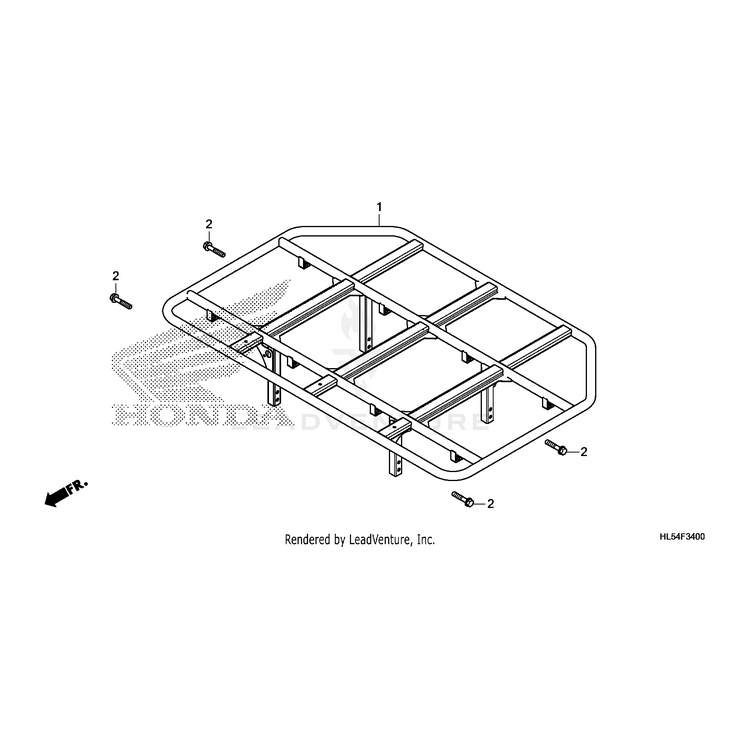 Carrier, Luggage by Honda 81300-HL5-A00 OEM Hardware 81300-HL5-A00 Off Road Express Peach St