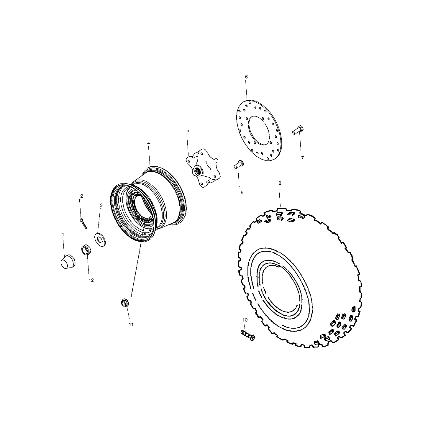 Castle Nut by Polaris 7543005 OEM Hardware P7543005 Off Road Express