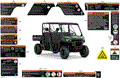 BODY - WARNING DECALS - 2026 CAN AM DEFENDER MAX HD7 DPS - DARK WILDLAND CAMO - 62" WIDTH