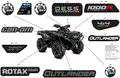 BODY - FEATURE DECALS - 2024 CAN AM OUTLANDER 1000R EFI 4X4 XT - PLATINUM SILVER SATIN - (2)