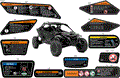 BODY - WARNING DECALS - 2024 CAN AM MAVERICK R X - TIMELESS BLACK METALLIC - 77" WIDTH