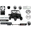BODY - DECALS - 2026 CAN AM DEFENDER HD11 XT - STEALTH BLACK - 65" WIDTH