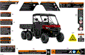 BODY - WARNING DECALS - 2025 CAN AM DEFENDER 6X6 HD10 DPS - COMPASS GREEN - 64" WIDTH