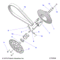 DRIVE TRAIN: SECONDARY CLUTCH - 2023 POLARIS SPORTSMAN 570 EPS