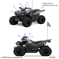BODY: DECALS GRAPHICS - 2025 POLARIS OUTLAW 70